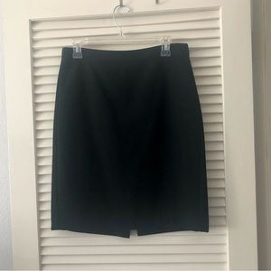 J. Crew black wool pencil skirt